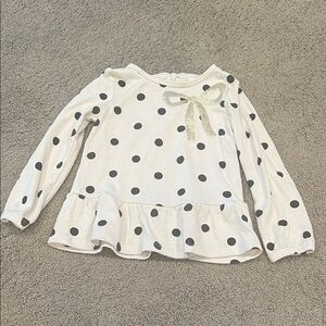 Polka Dot Peplum Top